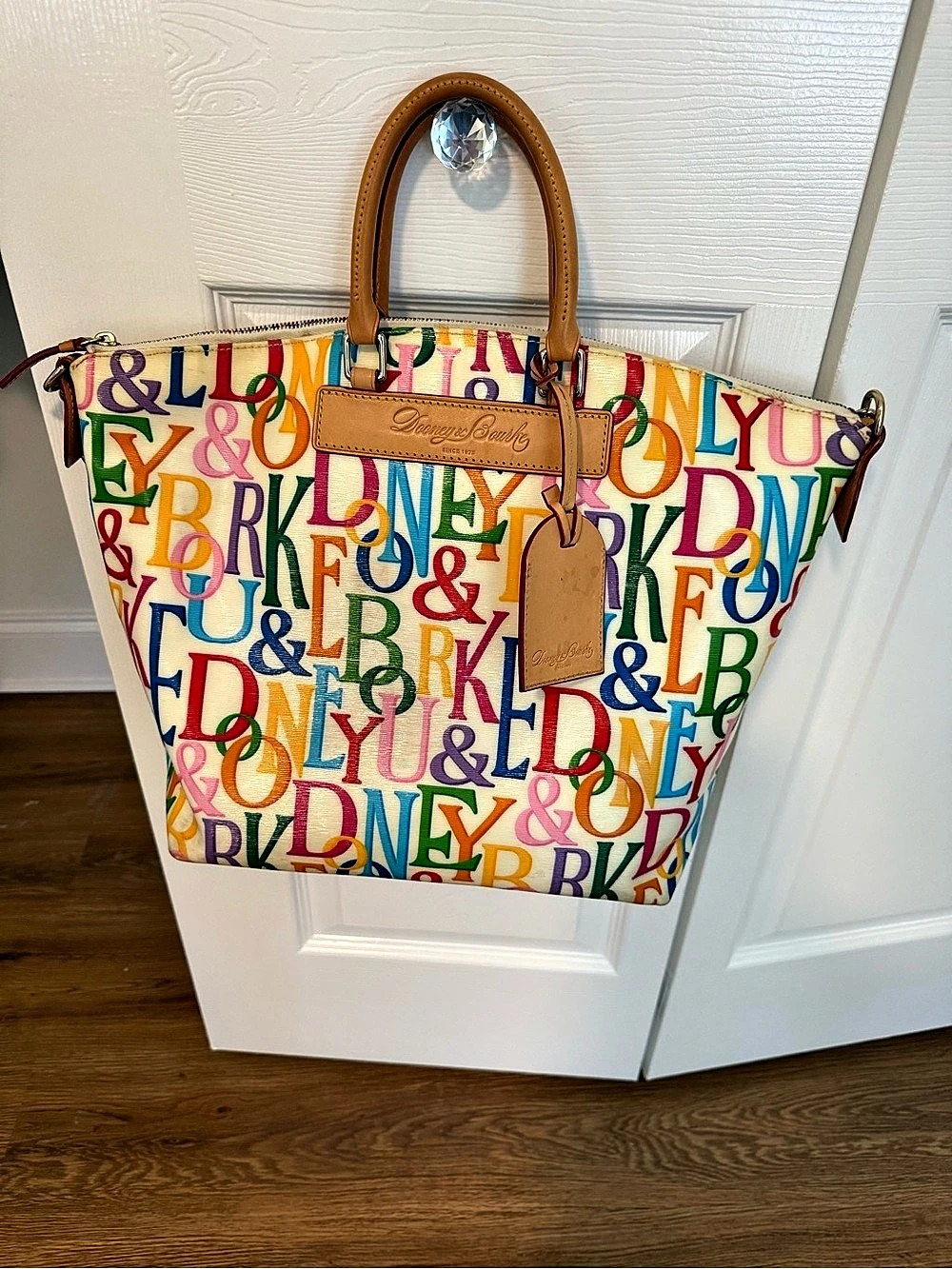 Dooney & Bourke Doodle II, Vintage
Large Coated Cotton Tote Multicolor